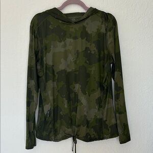 Mountain Hardwear Crater Lake Green Camo Hoodie